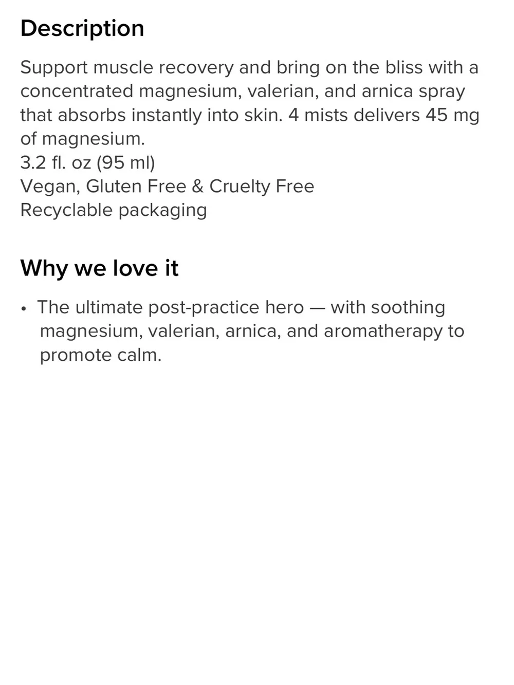 Alo Magnesium Reset Spray